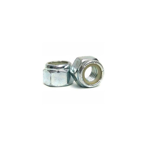 Titan Fasteners Nylon Insert Lock Nut, M6-1, Steel, Class 8.8, Zinc Plated BRC06 - main